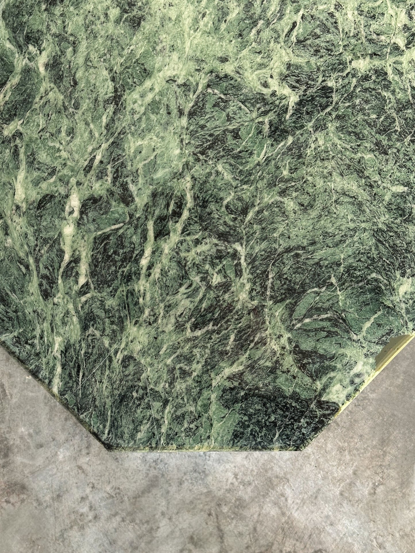 Verde Alpi Marble Coffee Table, Italy, 1970s