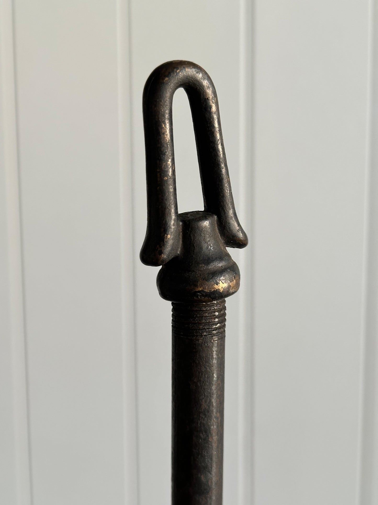 1940s Wrought Iron Swing-Arm Floor Lamp