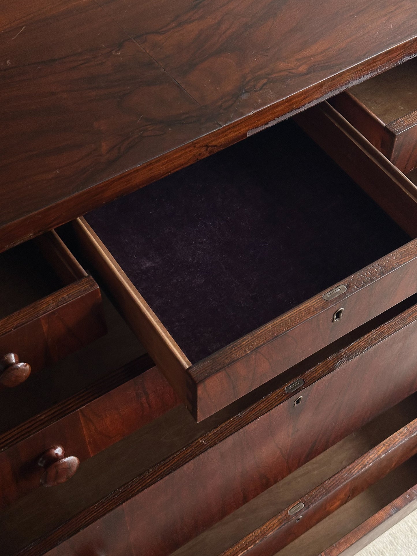 Late 19th Century Rosewood Seven-Drawer Chest, C. 1880