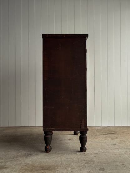 Late 19th Century Antique Painted Pine Chest of Drawers, Original Surface