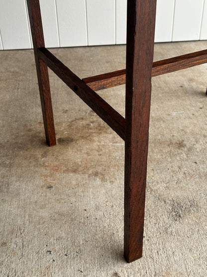 Antique American Oak Schoolhouse Children's Writing Desk