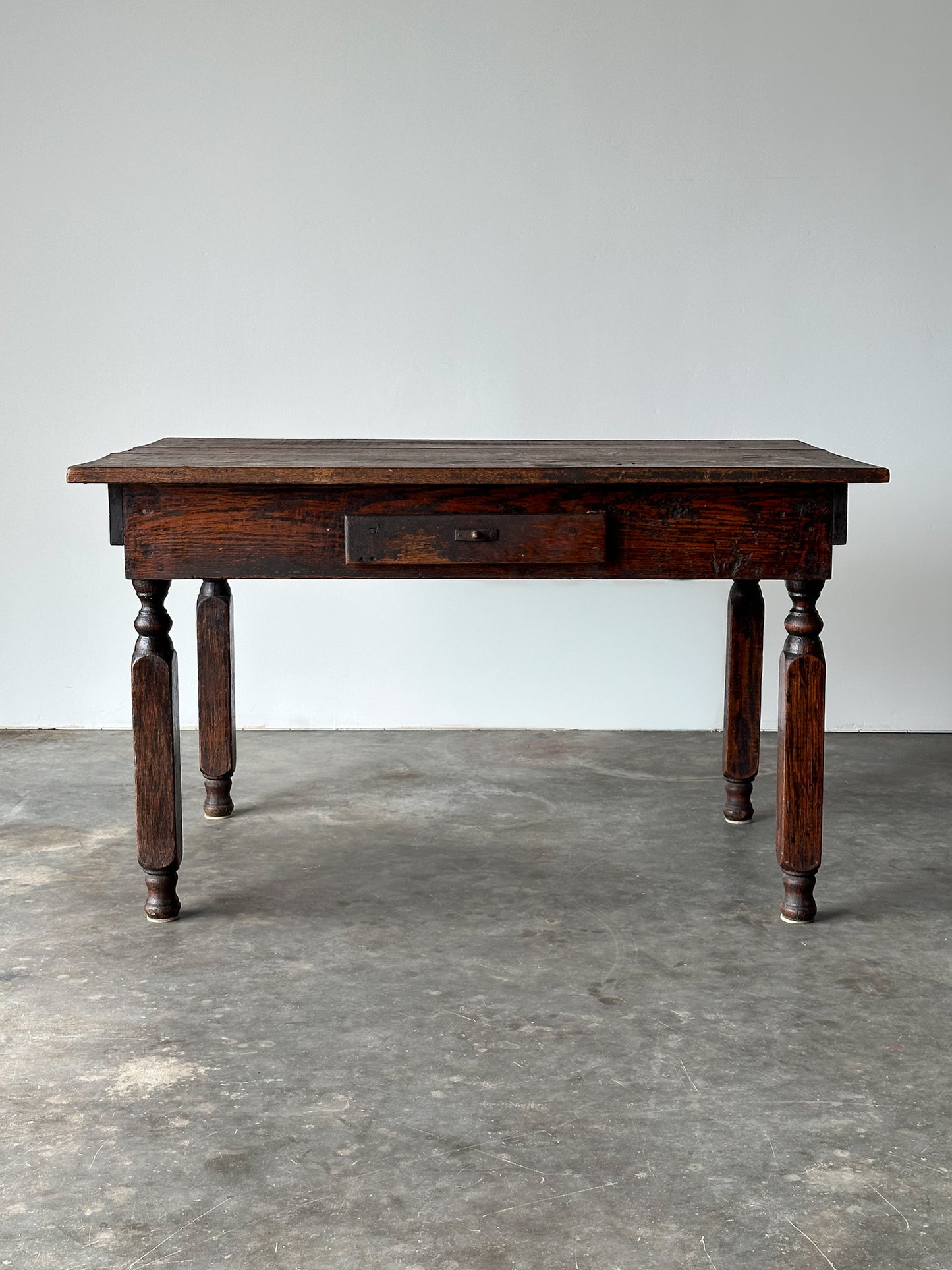 Antique American Country Store Oak General Table, Late 19th Century