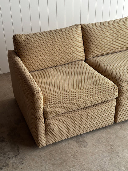 Modernist Diamond-Jacquard Sofa Attributed to Charles Pfister for Knoll, 1970s