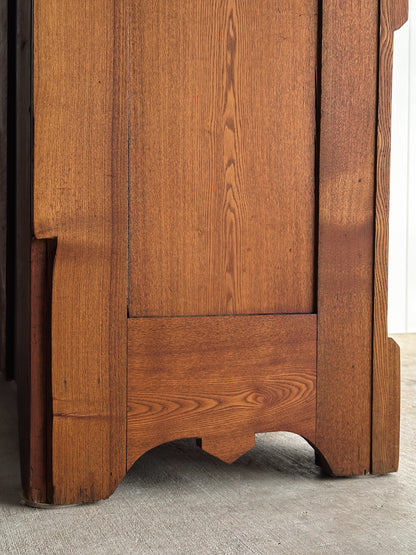 Late 19th Century Carved Oak Chest of Drawers