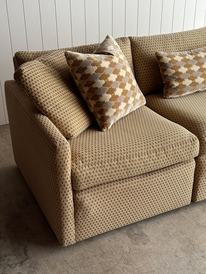 Modernist Diamond-Jacquard Sofa Attributed to Charles Pfister for Knoll, 1970s