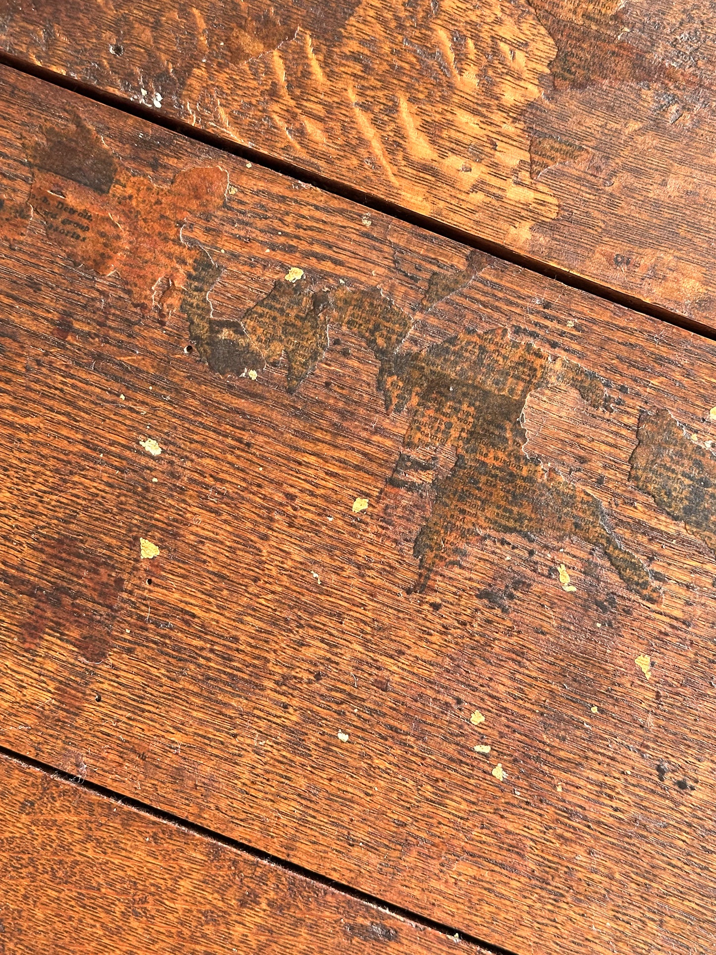 Antique American Country Store Oak General Table, Late 19th Century