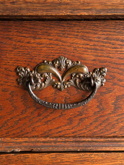 Antique Oak Chest of Drawers, Late 19th Century