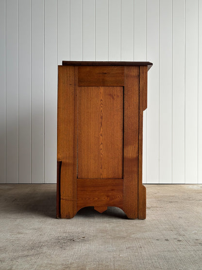 Late 19th Century Carved Oak Chest of Drawers