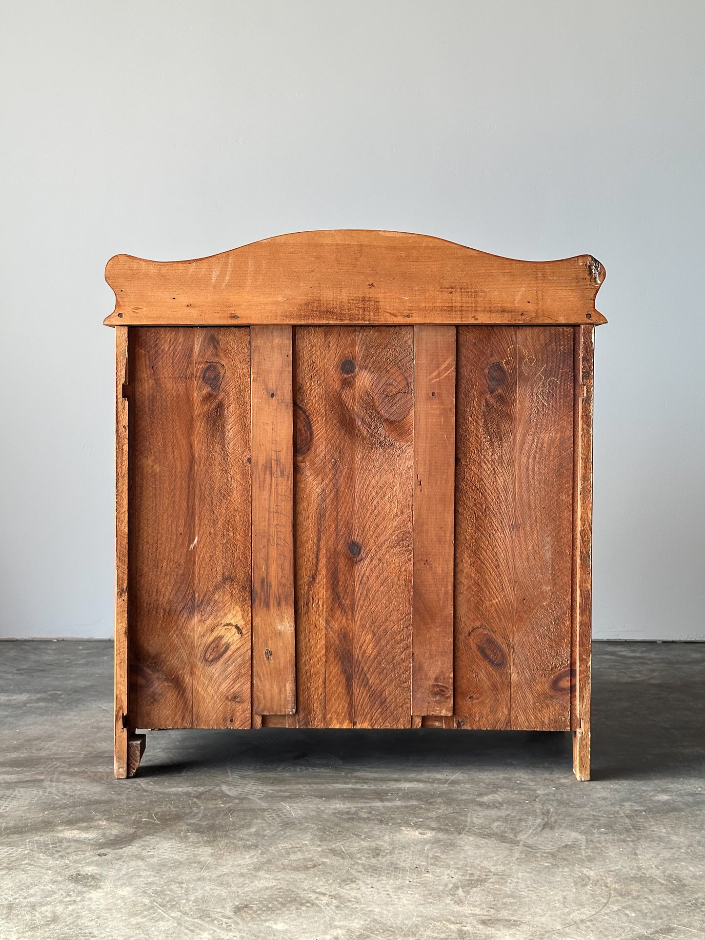 Vintage American Farmhouse Pine Washstand Cabinet