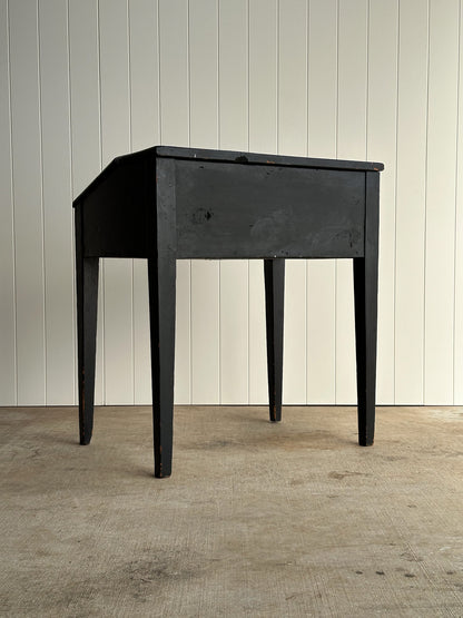 Early 19th Century Antique American Folk Art Painted Slant-Front Desk
