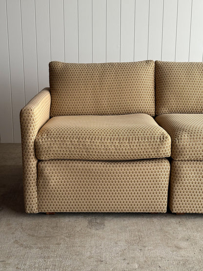 Modernist Diamond-Jacquard Sofa Attributed to Charles Pfister for Knoll, 1970s