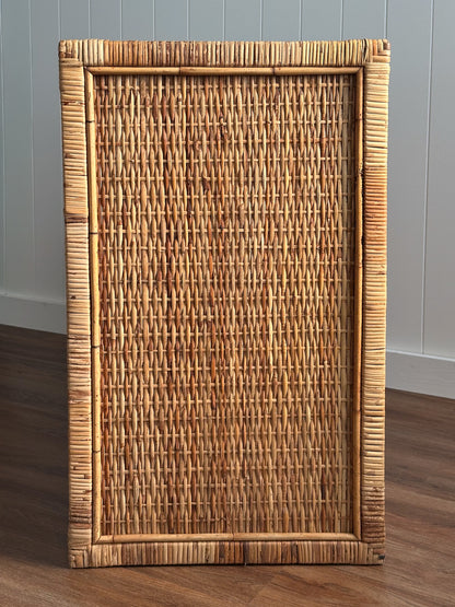 Vintage Woven Rattan Chest of Drawers