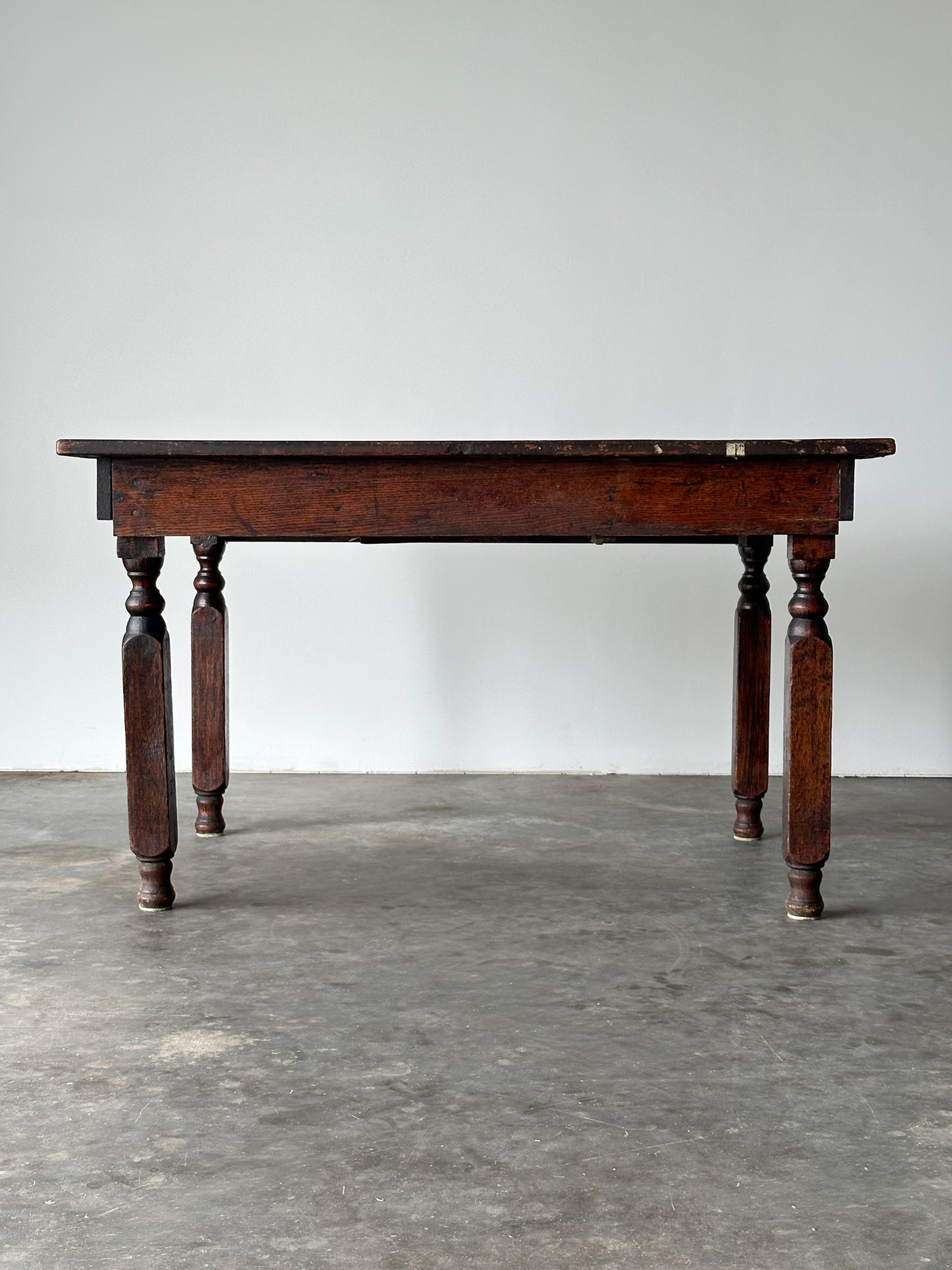 Antique American Country Store Oak General Table, Late 19th Century