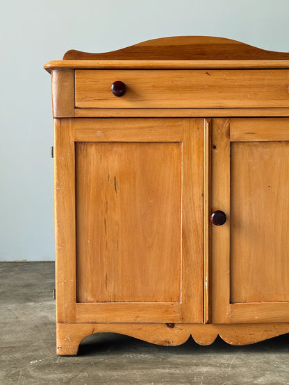 Vintage Pine Storage Cabinet and Sideboard