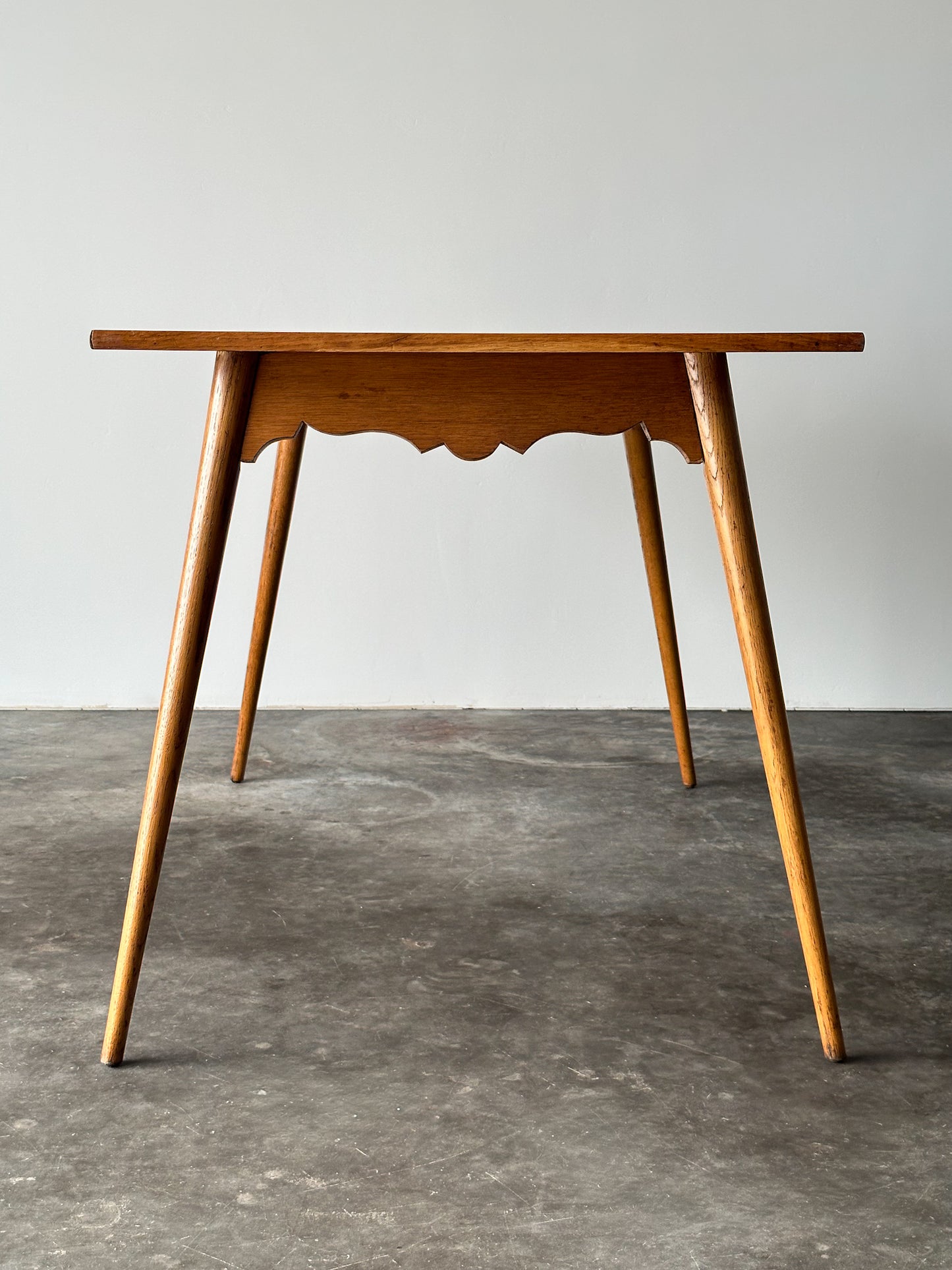 Swiss Alpine Stabelle Oak Dining Set, Mid-Century, Set of 5