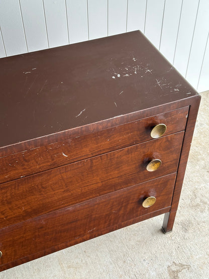 1930s Vintage Norman Bel Geddes Steel Chests of Drawers, Pair