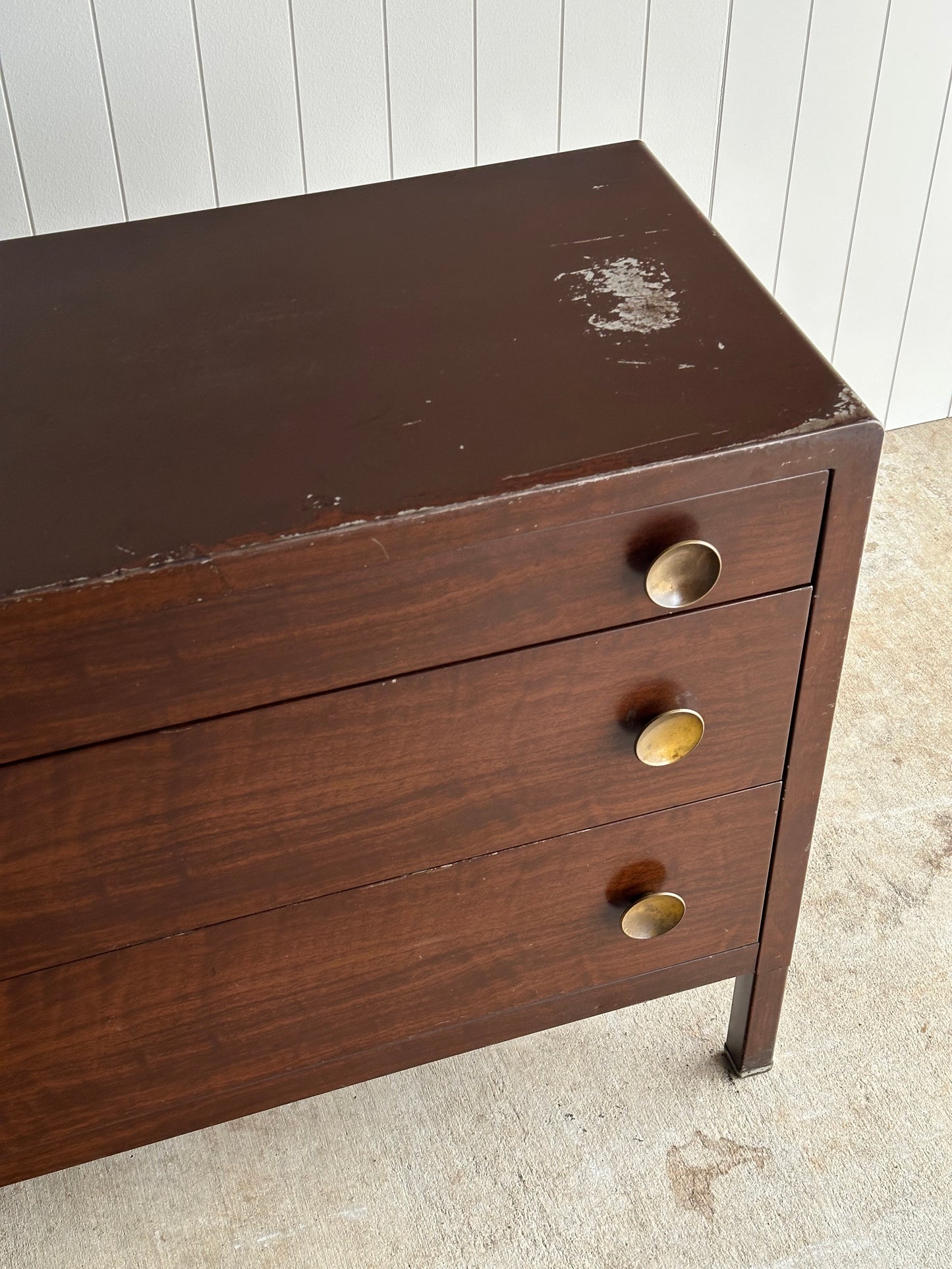 1930s Vintage Norman Bel Geddes Steel Chests of Drawers, Pair