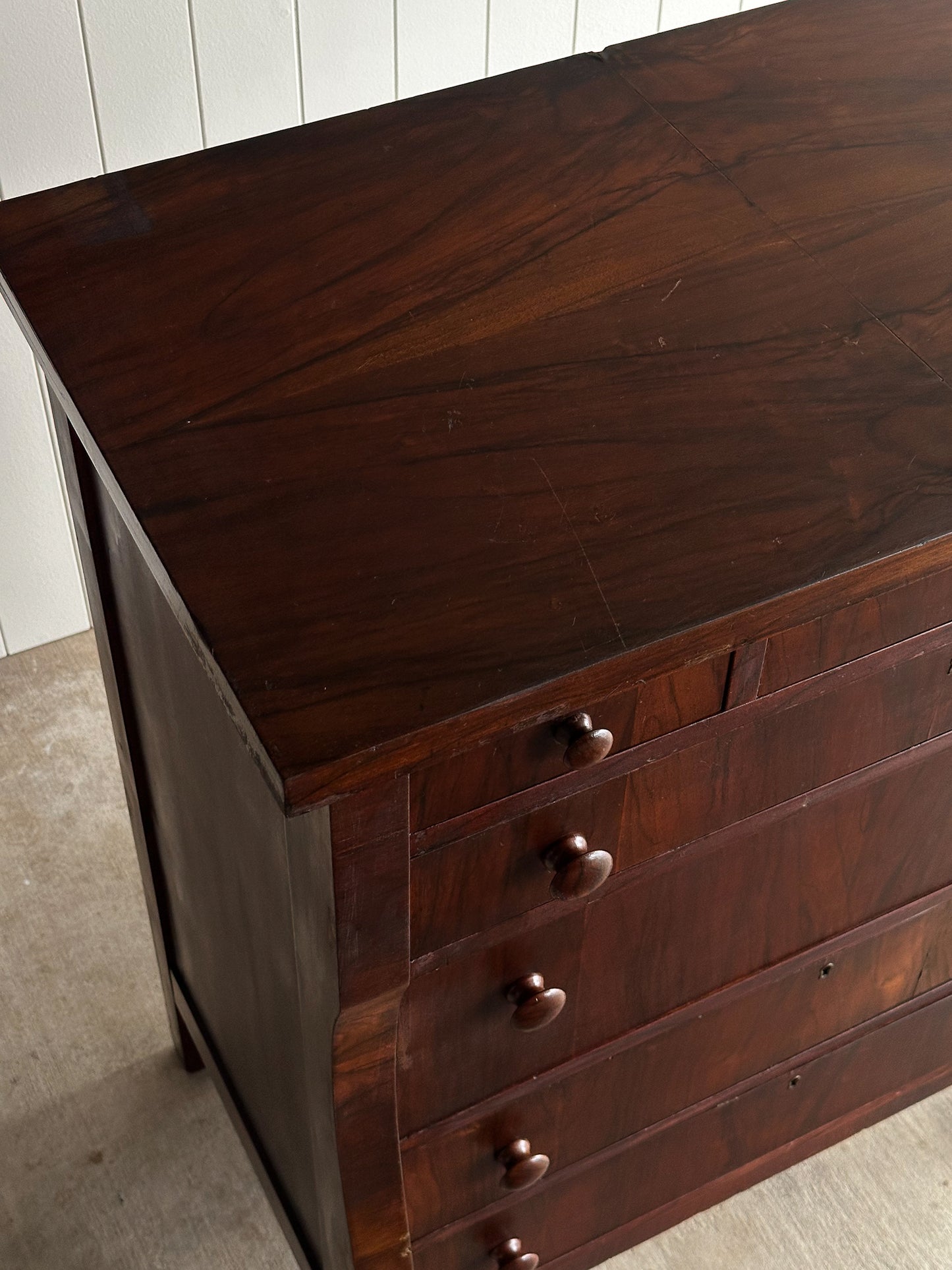 Late 19th Century Rosewood Seven-Drawer Chest, C. 1880