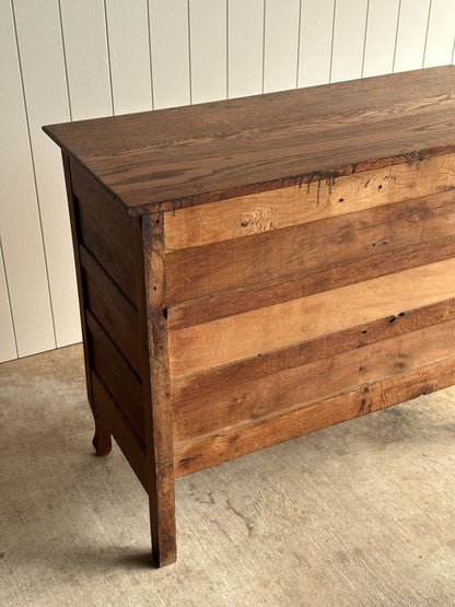 Antique Oak Chest of Drawers, Late 19th Century