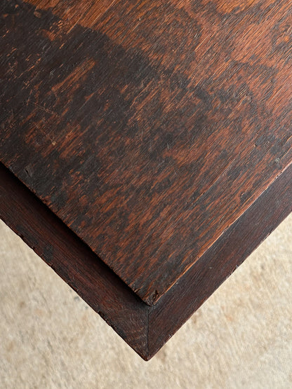 Antique American Oak Schoolhouse Children's Writing Desk