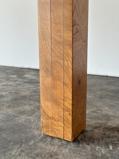 Lane Burl Wood Extendable Parsons Dining Table in the Style of Milo Baughman, 1970s