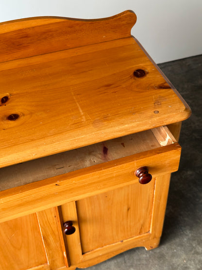 Vintage Pine Storage Cabinet and Sideboard