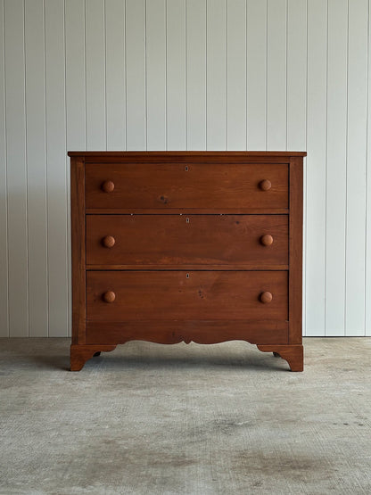 Late 19th Century Antique Pine Chest of Drawers