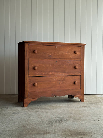 Late 19th Century Antique Pine Chest of Drawers
