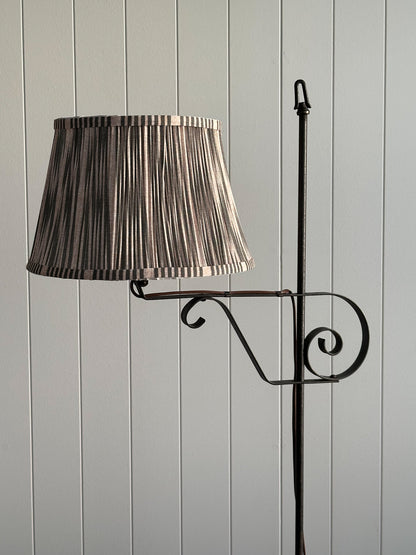 1940s Wrought Iron Swing-Arm Floor Lamp