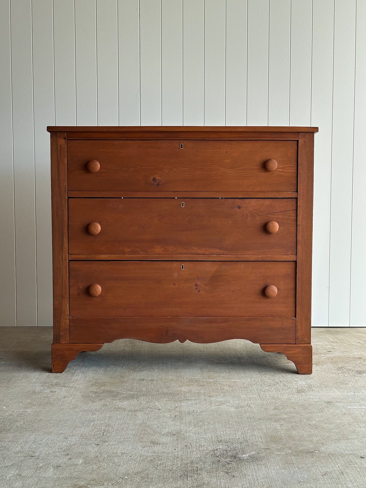 Late 19th Century Antique Pine Chest of Drawers