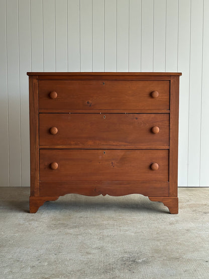 Late 19th Century Antique Pine Chest of Drawers