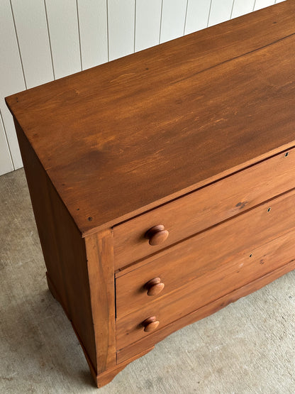 Late 19th Century Antique Pine Chest of Drawers