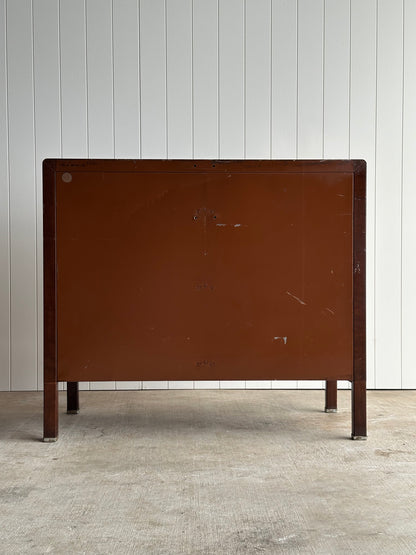 1930s Vintage Norman Bel Geddes Steel Chests of Drawers, Pair