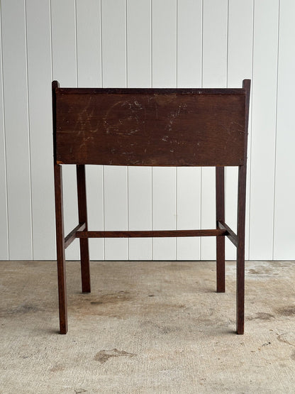Antique American Oak Schoolhouse Children's Writing Desk