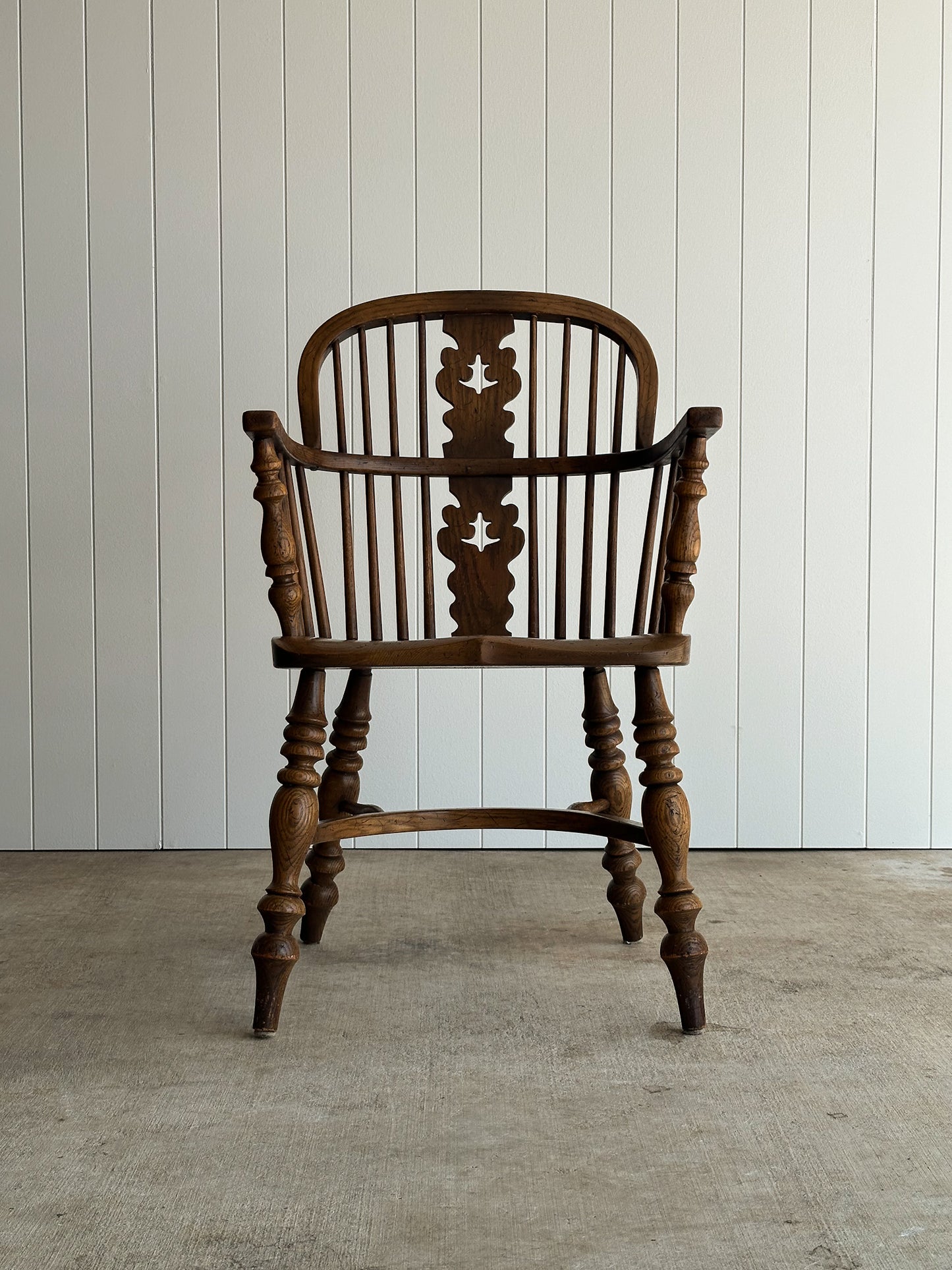 Vintage Conant Ball Oak Windsor Dining Chairs, Set of Six