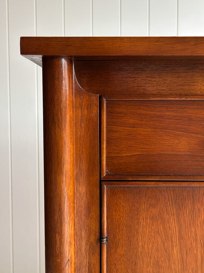 Mid-Century Modern Heritage Collection Walnut and Brass Sideboard