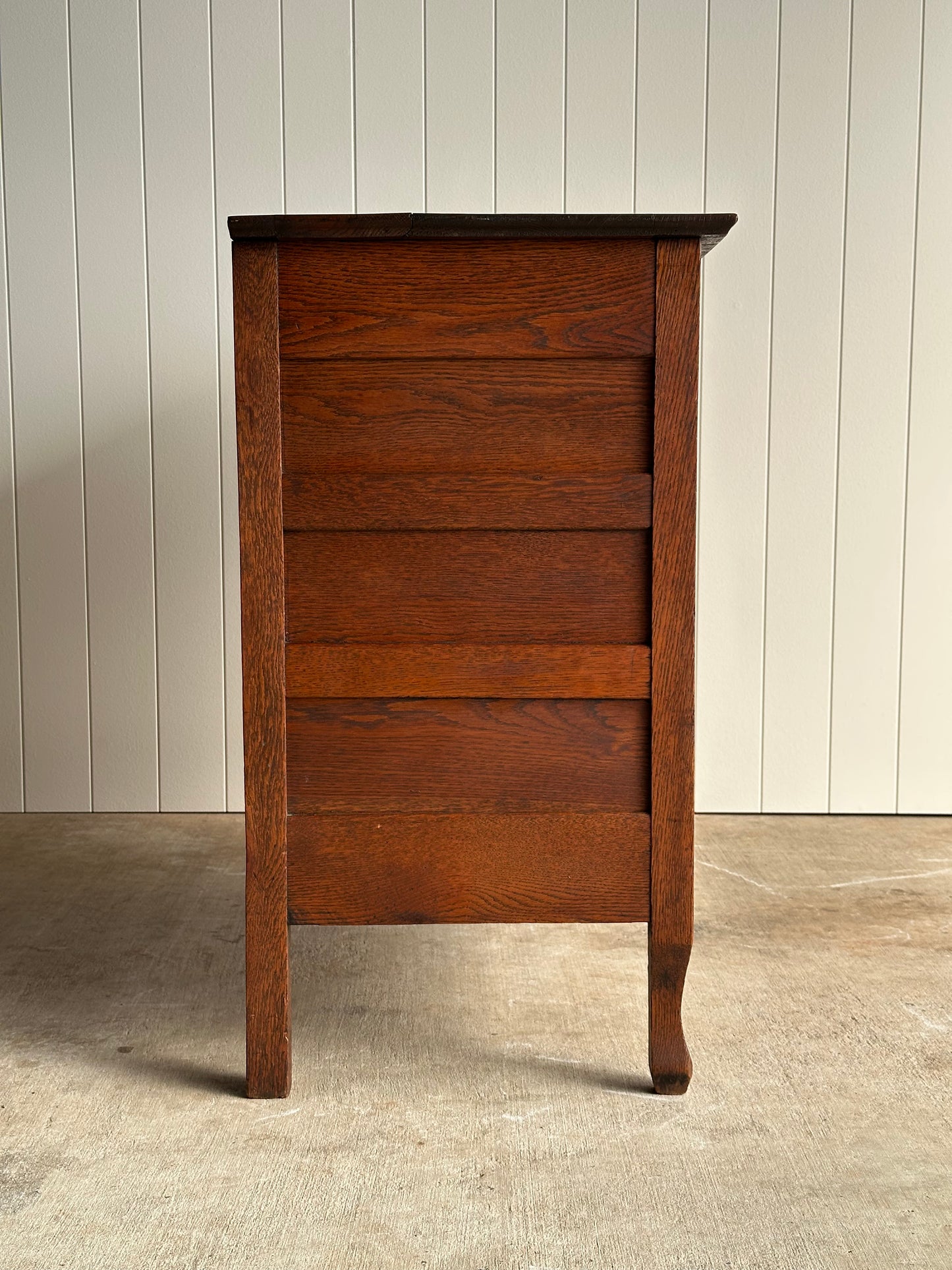 Antique Oak Chest of Drawers, Late 19th Century