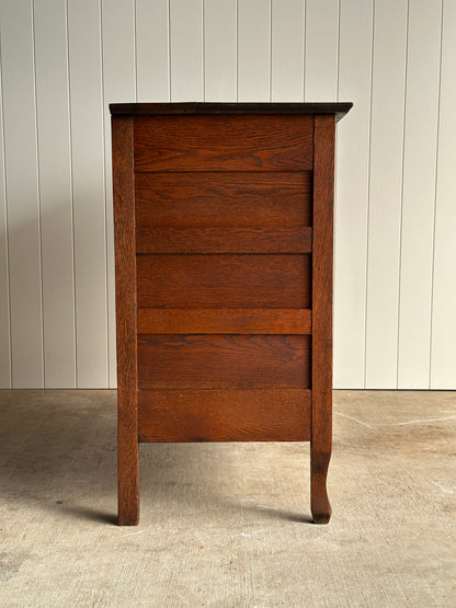 Antique Oak Chest of Drawers, Late 19th Century