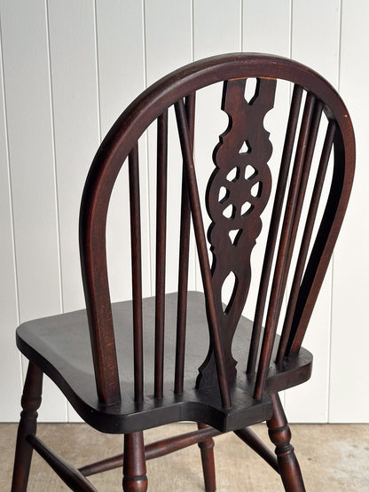 Antique English Windsor Dining Chairs, Set of 4