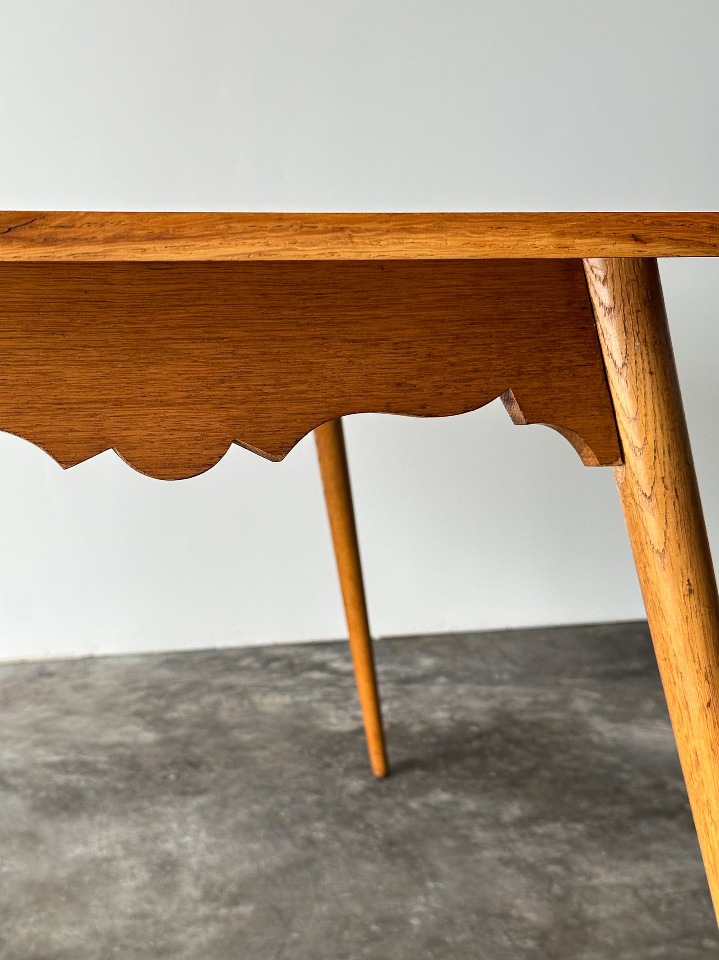 Swiss Alpine Stabelle Oak Dining Set, Mid-Century, Set of 5