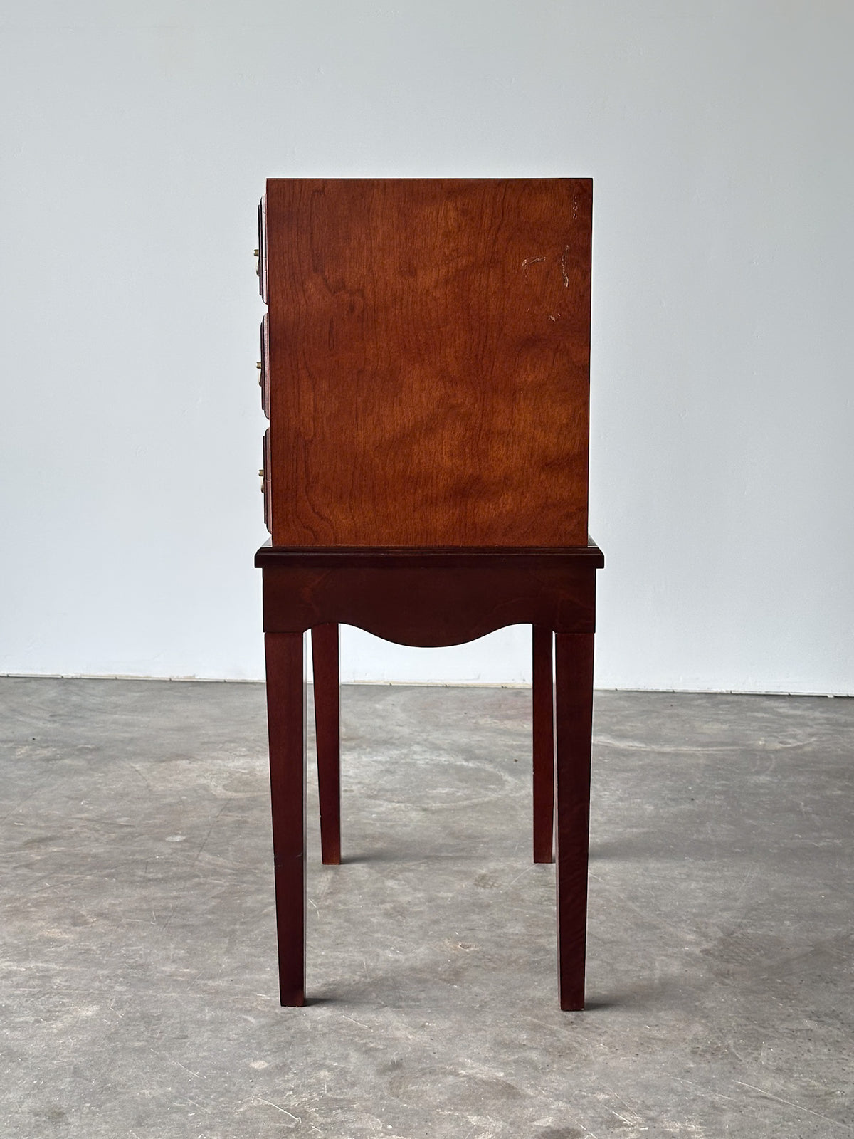 Georgian Chippendale Mahogany Three-Drawer Chest on Stand, 1960s