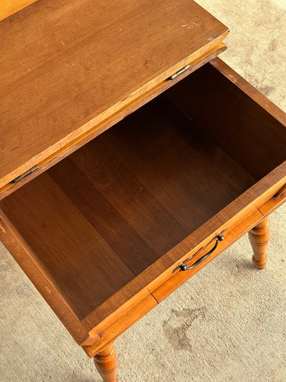 Heywood-Wakefield Maple Dough Box End Tables, C. 1960s