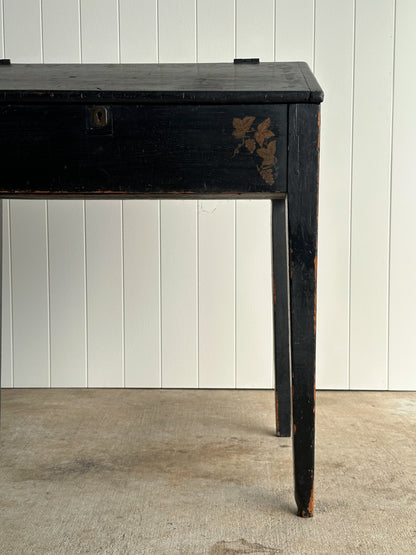 Early 19th Century Antique American Folk Art Painted Slant-Front Desk