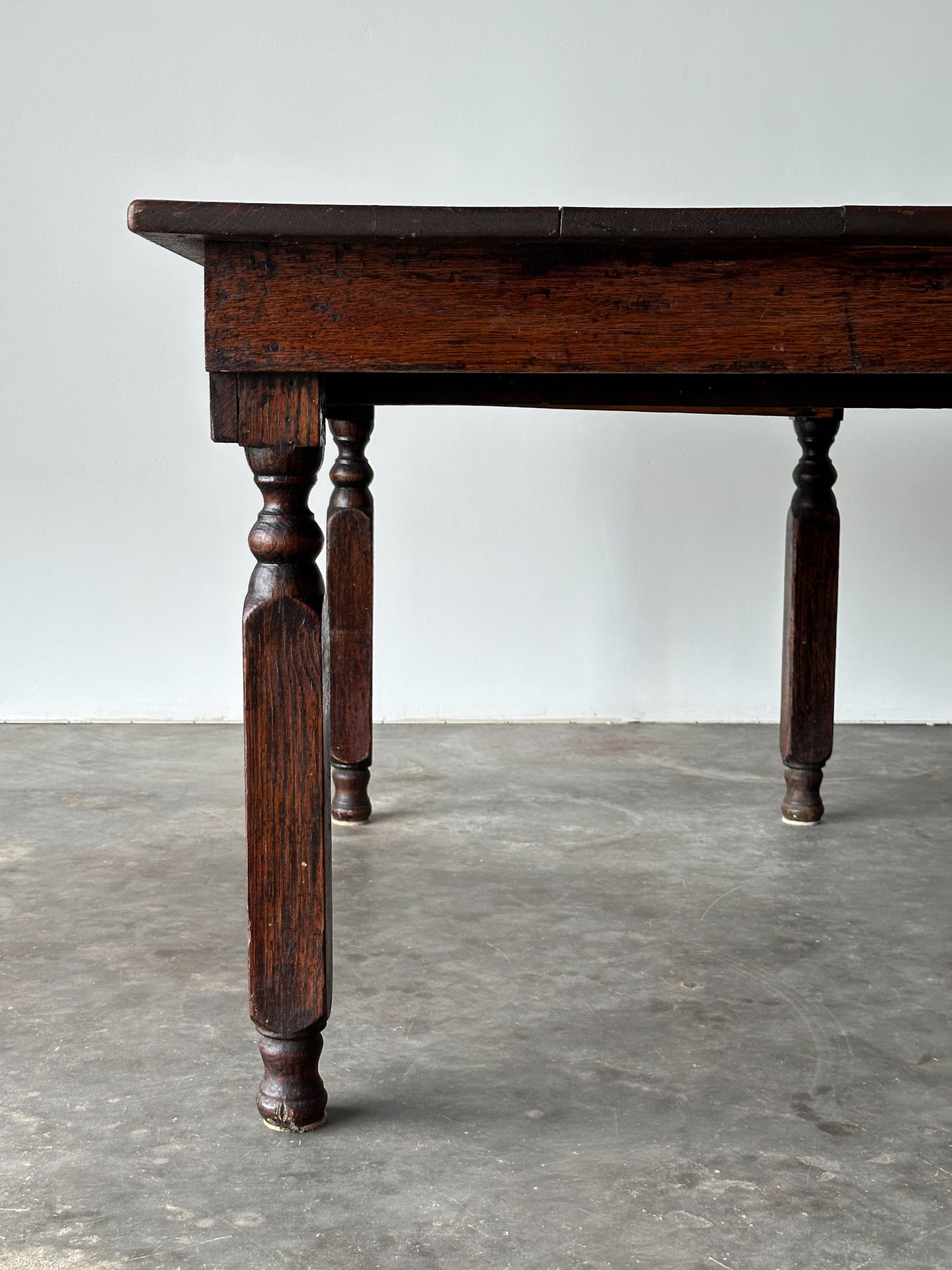 Antique American Country Store Oak General Table, Late 19th Century