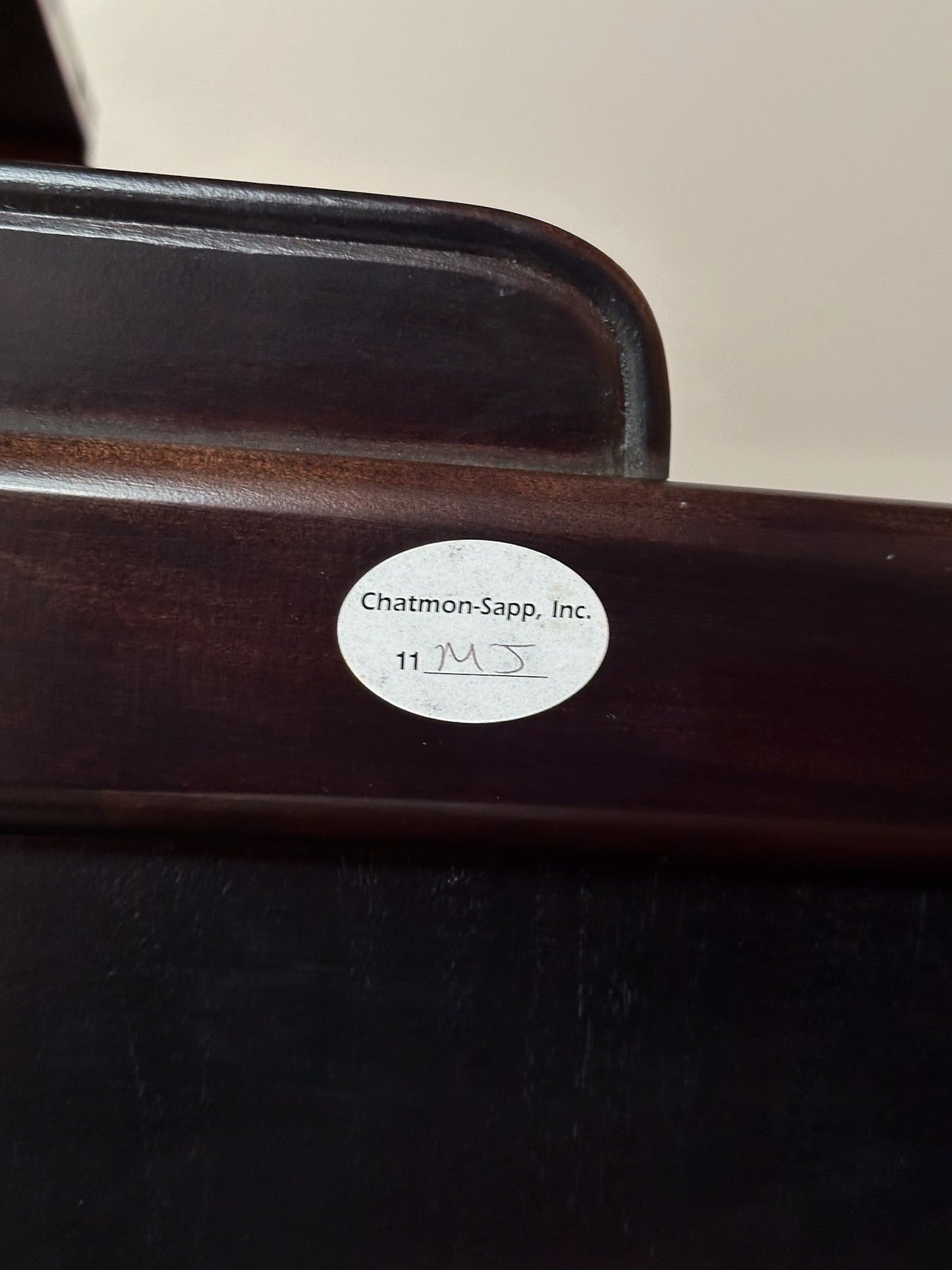 Vintage Century Furniture Black Lacquered Console Table