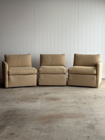 Modernist Diamond-Jacquard Sofa Attributed to Charles Pfister for Knoll, 1970s