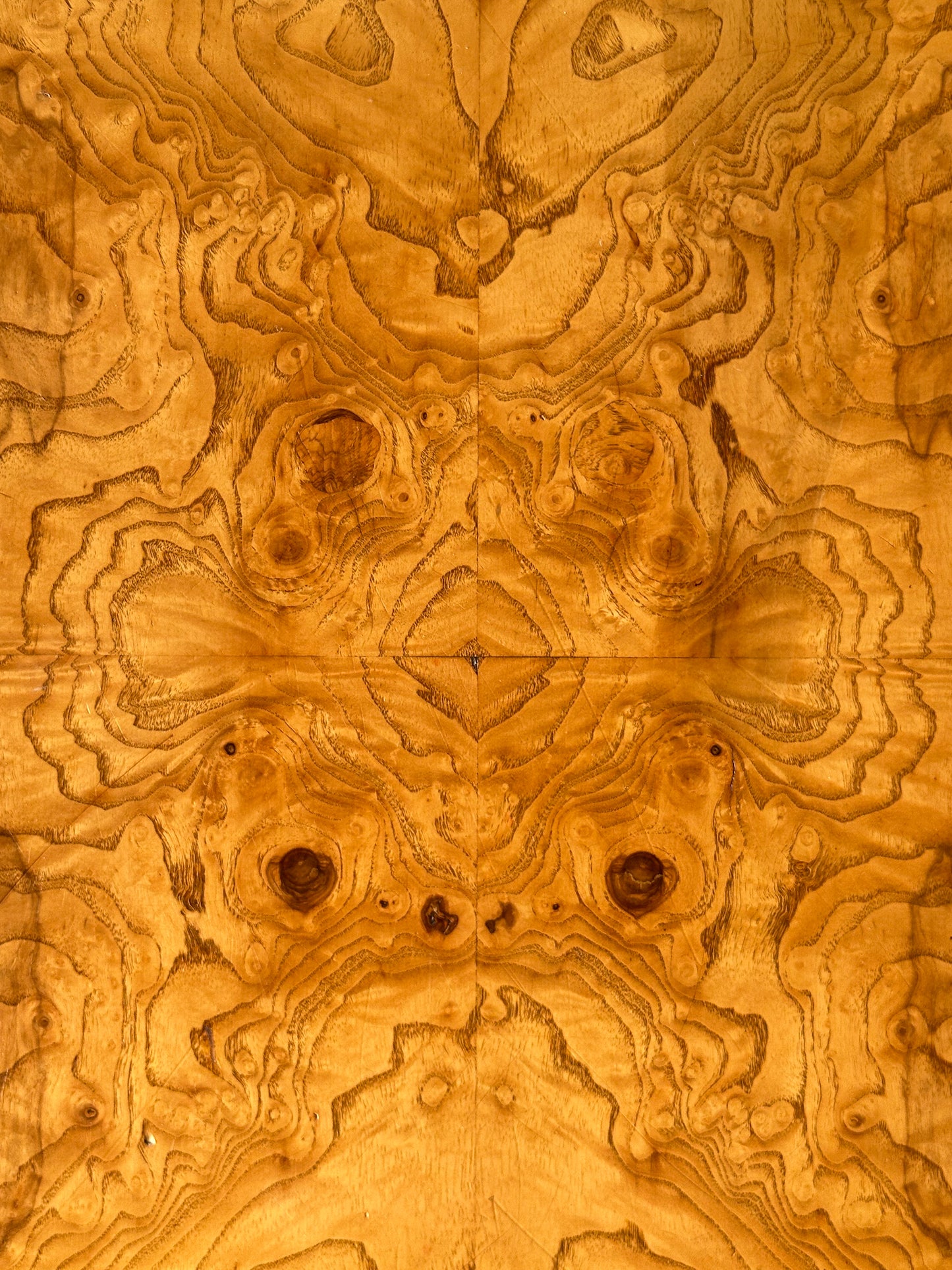 Lane Burl Wood Extendable Parsons Dining Table in the Style of Milo Baughman, 1970s