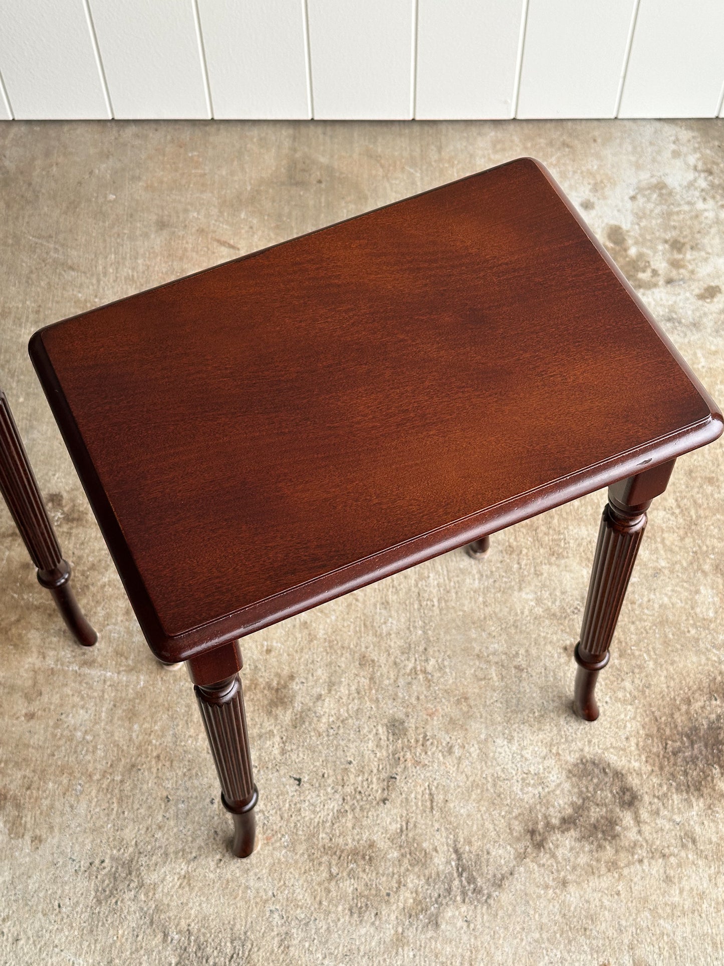Pair of Vintage Mahogany Nesting Tables