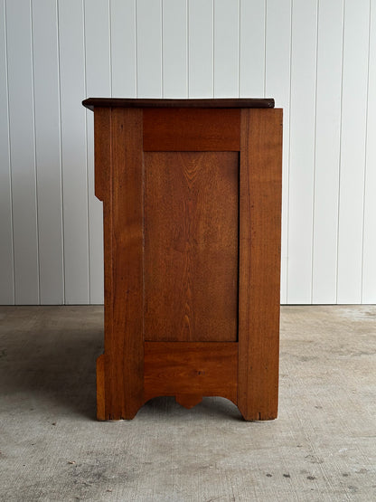 Late 19th Century Carved Oak Chest of Drawers