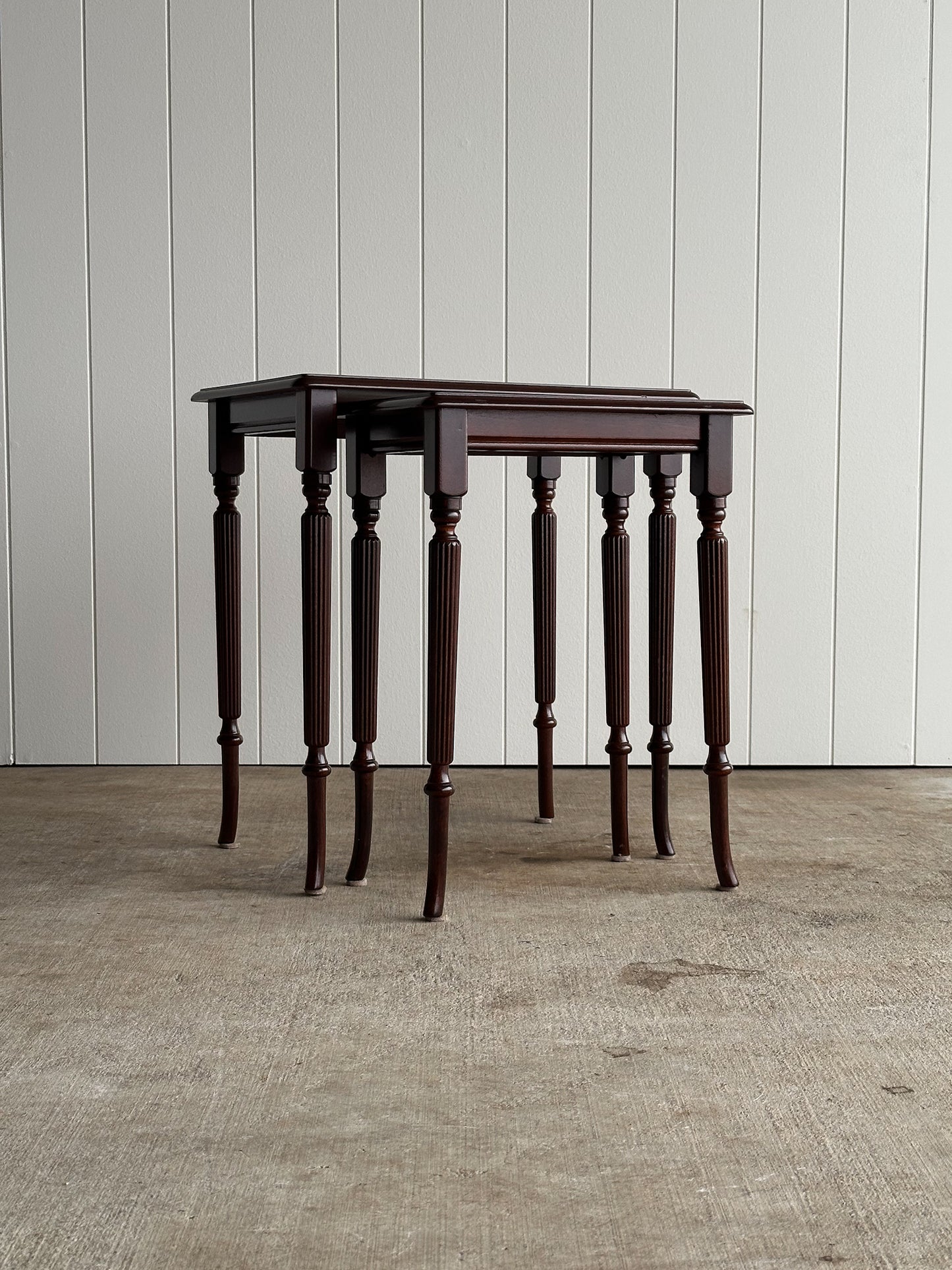 Pair of Vintage Mahogany Nesting Tables